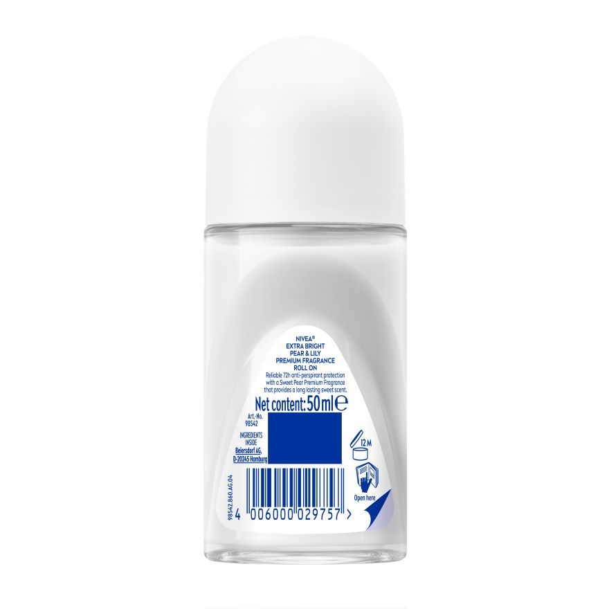 Deo Female Extra Bright Pear & Lily Roll On 50ML