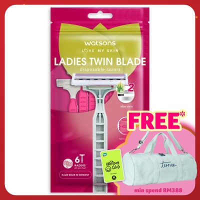 WATSONS Ladies Twin Blade Disposable Razors 6S
