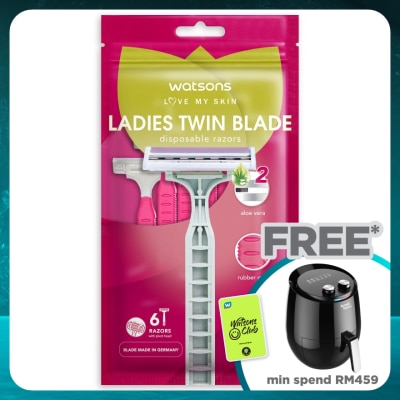 WATSONS Ladies Twin Blade Disposable Razors 6S