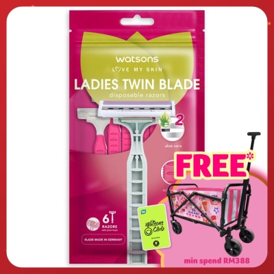 WATSONS Ladies Twin Blade Disposable Razors 6S