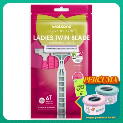 WATSONS Ladies Twin Blade Disposable Razors 6S