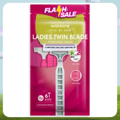 WATSONS Ladies Twin Blade Disposable Razors 6S