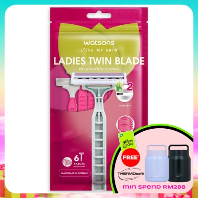 WATSONS - Ladies Twin Blade Disposable Razors 6S