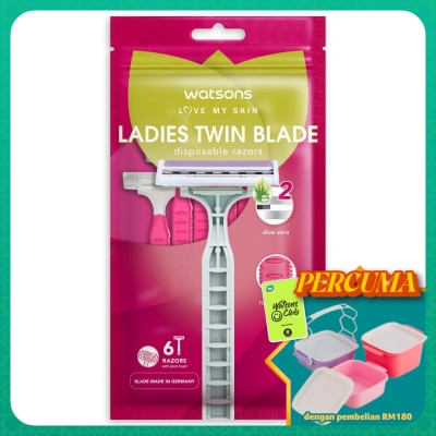 WATSONS - Ladies Twin Blade Disposable Razors 6S