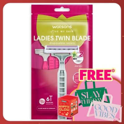 WATSONS Ladies Twin Blade Disposable Razors 6S