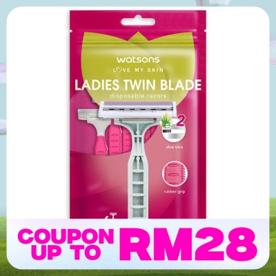 WATSONS Ladies Twin Blade Disposable Razors 6S