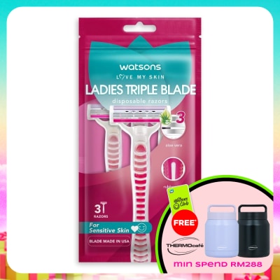 WATSONS - Ladies Triple Blade Disposable Razor 3S