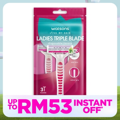 WATSONS Ladies Triple Blade Disposable Razor 3S