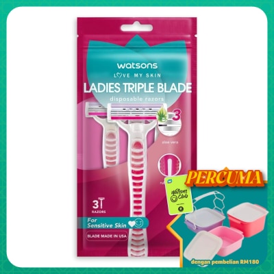 WATSONS - Ladies Triple Blade Disposable Razor 3S
