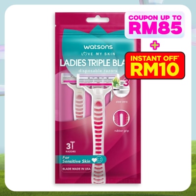 WATSONS Ladies Triple Blade Disposable Razor 3S