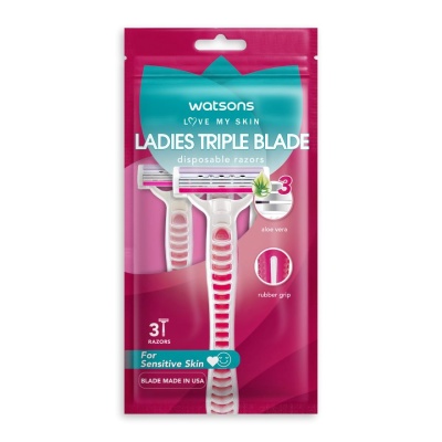 WATSONS - Ladies Triple Blade Disposable Razor 3S