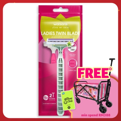 WATSONS Ladies Twin Blade Disposable Razors 2S