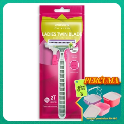 WATSONS - Ladies Twin Blade Disposable Razors 2S