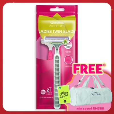 WATSONS Ladies Twin Blade Disposable Razors 2S