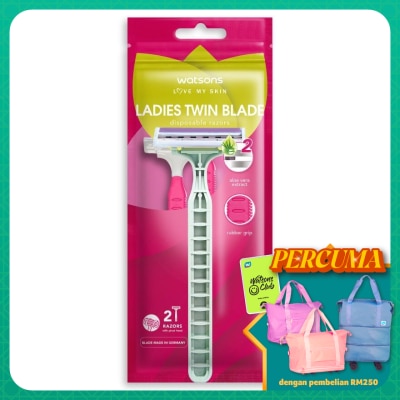 WATSONS Ladies Twin Blade Disposable Razors 2S
