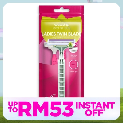 WATSONS Ladies Twin Blade Disposable Razors 2S