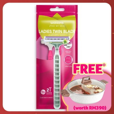 WATSONS Ladies Twin Blade Disposable Razors 2S