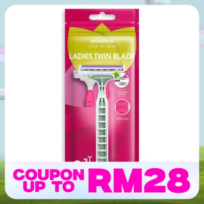 WATSONS Ladies Twin Blade Disposable Razors 2S