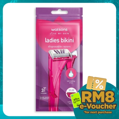 WATSONS Ladies Bikini Disposable Razors 3S
