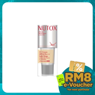 NUTOX Special Treatment CC Cream SPF50 PA+++ Light Beige 30ml (All Skin Types)