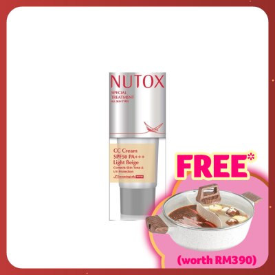 NUTOX Special Treatment CC Cream SPF50 PA+++ Light Beige 30ml (All Skin Types)
