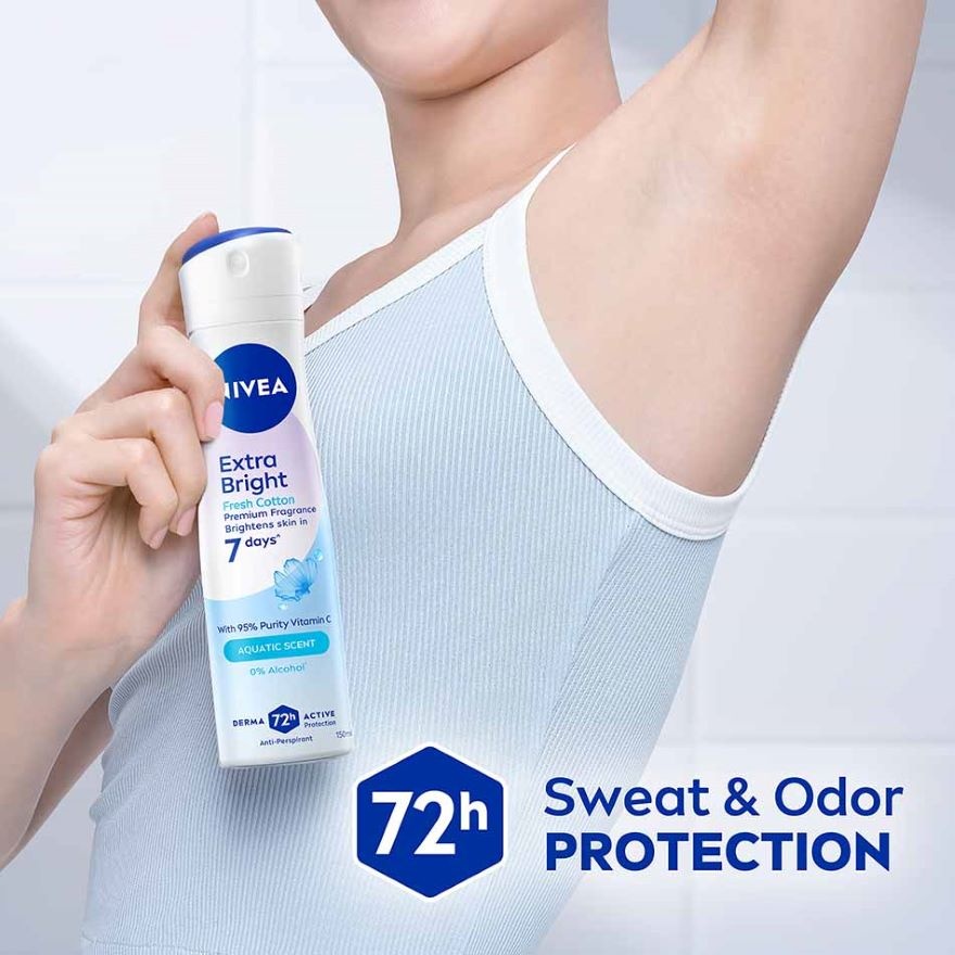 Deo Female Extra Bright Fresh Cotton Spray 150ML image