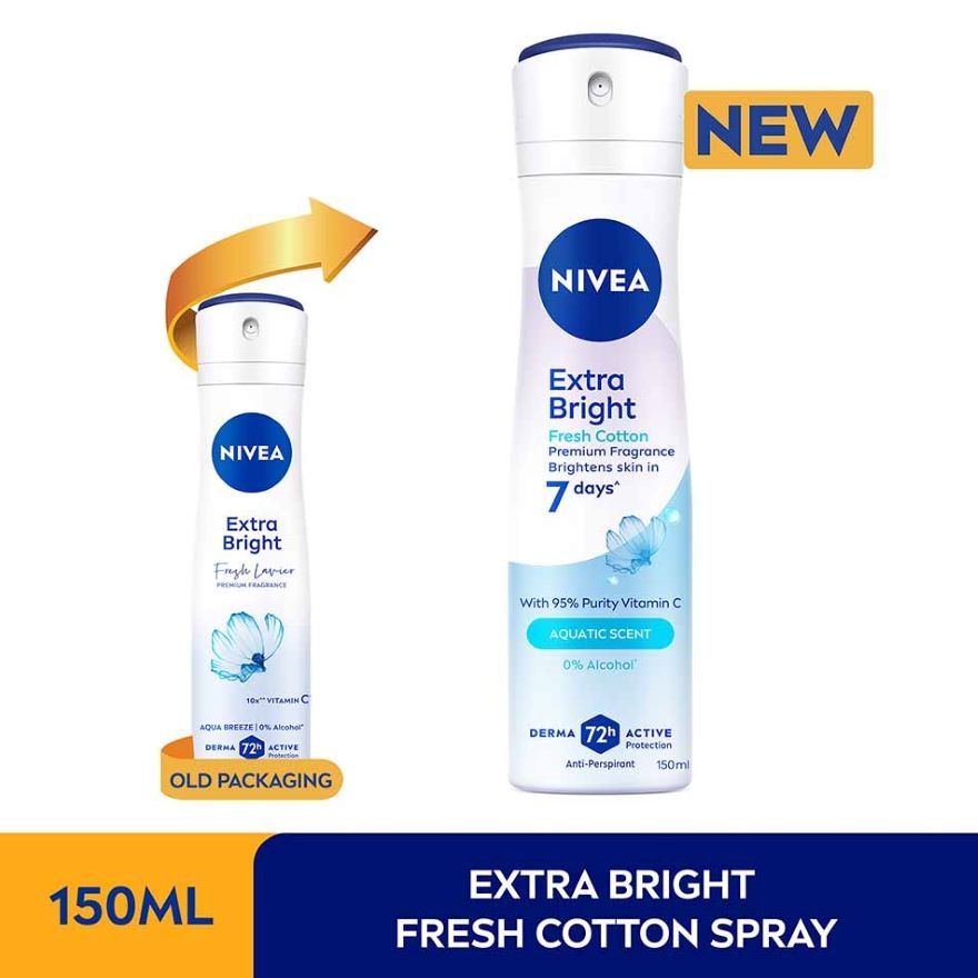 Deo Female Extra Bright Fresh Lavier Spray 150ML