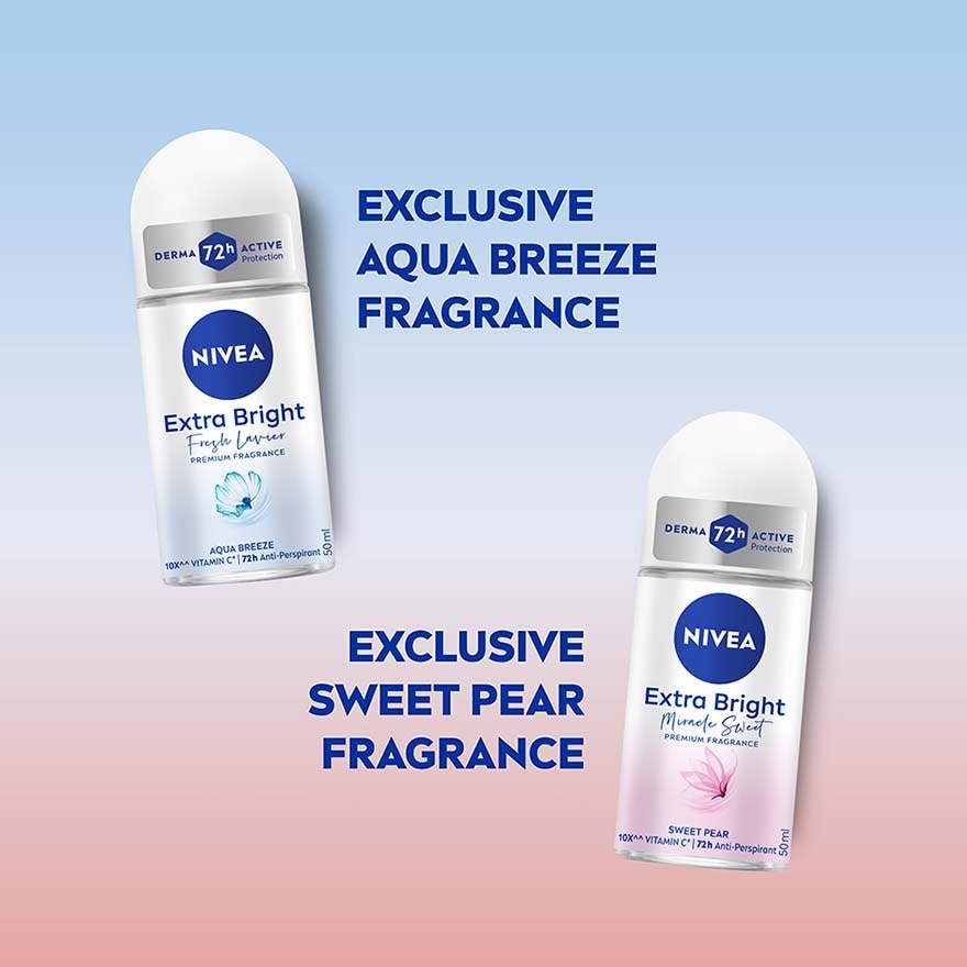 Deo Female Extra Bright Velvet Romance Roll On 50ml x2