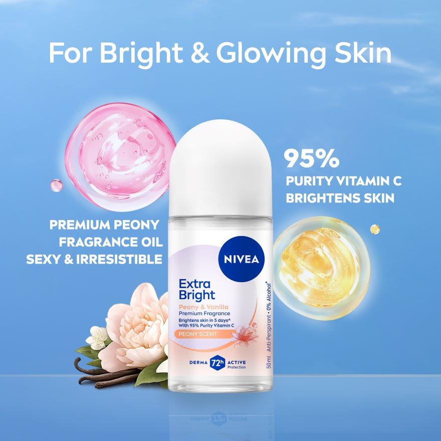 Deodorant Female Extra Bright Velvet Romance Roll On 50ml x2