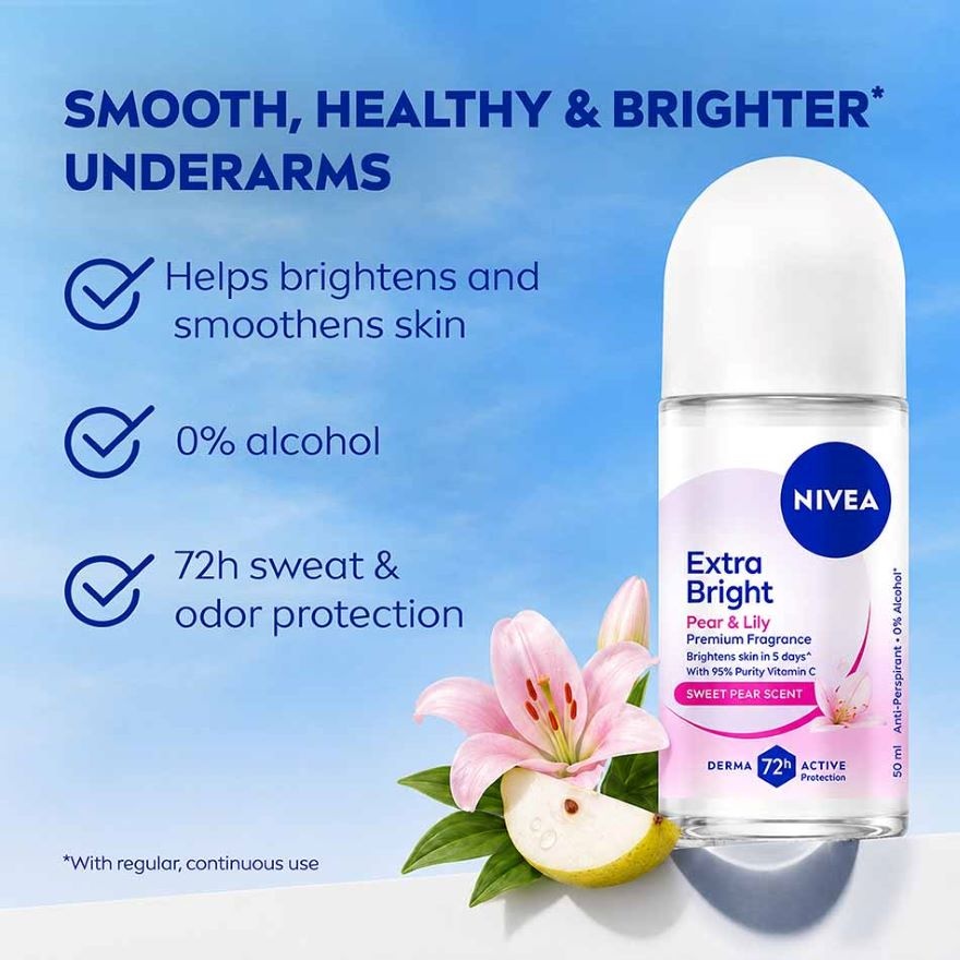 Deodorant Female Extra Bright Miracle Sweet Roll On 50ml x2