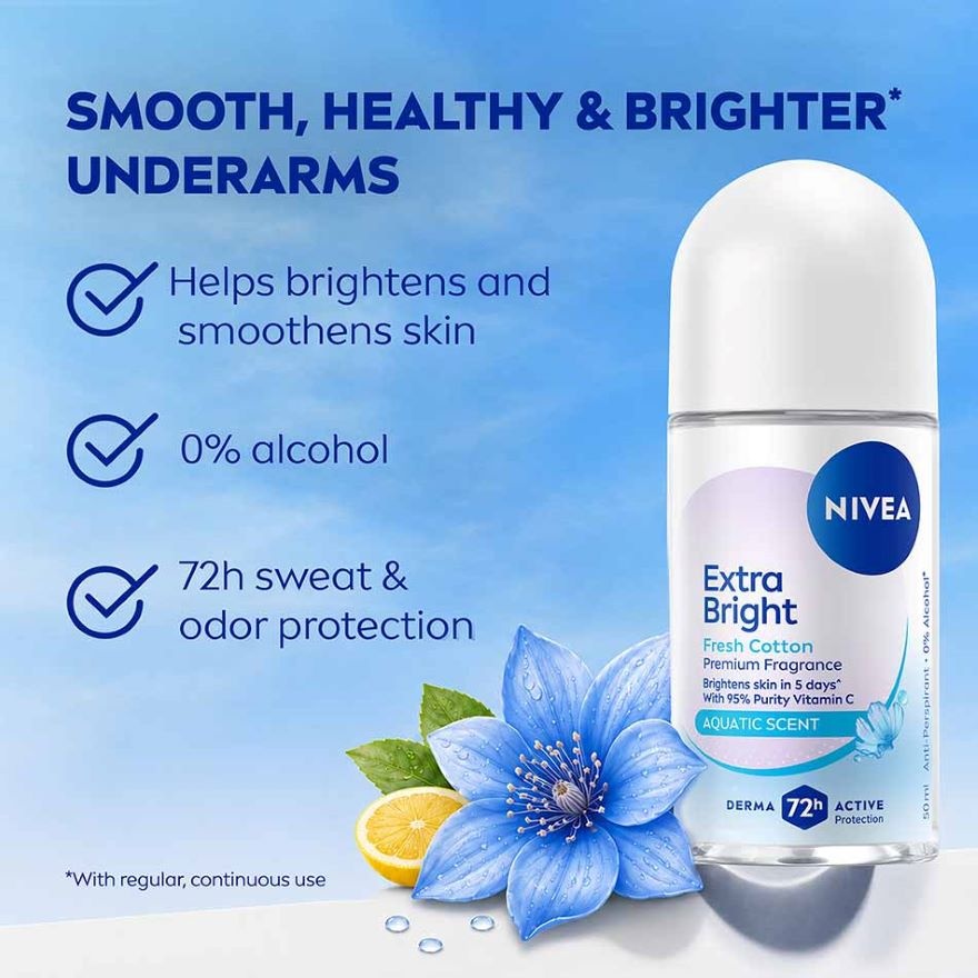 Deo Female Extra Bright Fresh Lavier Roll On 50ML