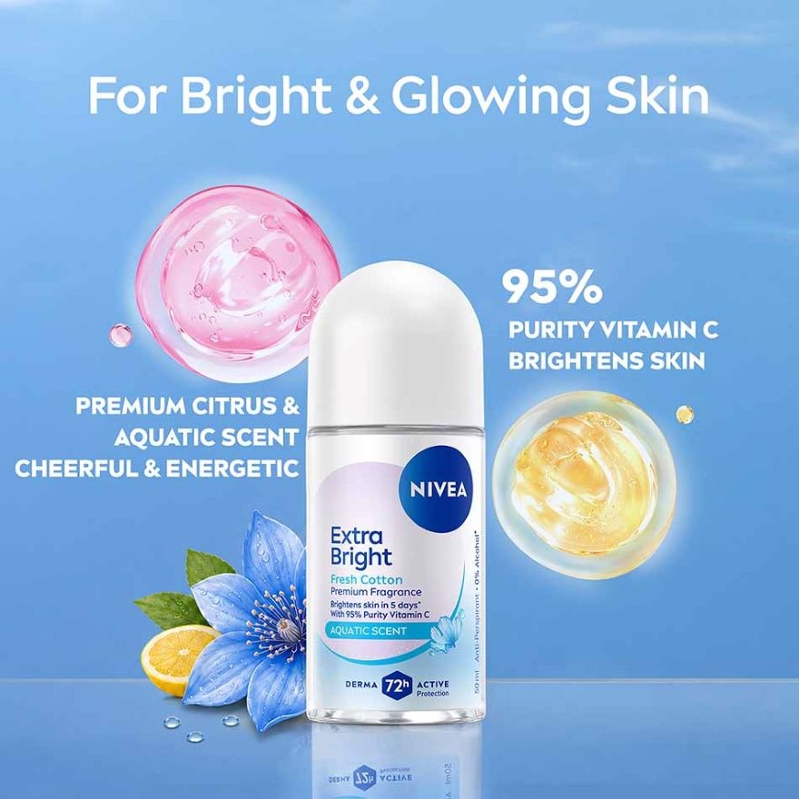 Deo Female Extra Bright Fresh Lavier Roll On 50ML