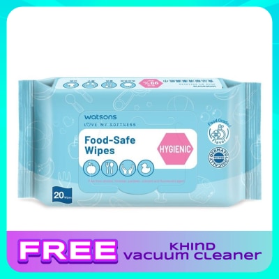 WATSONS Food Safe Wipes Hygenic 20s