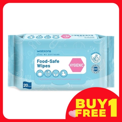 WATSONS Food Safe Wipes Hygenic 20s