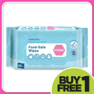 WATSONS Food Safe Wipes Hygenic 20s