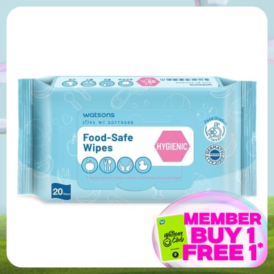 WATSONS Food Safe Wipes Hygenic 20s