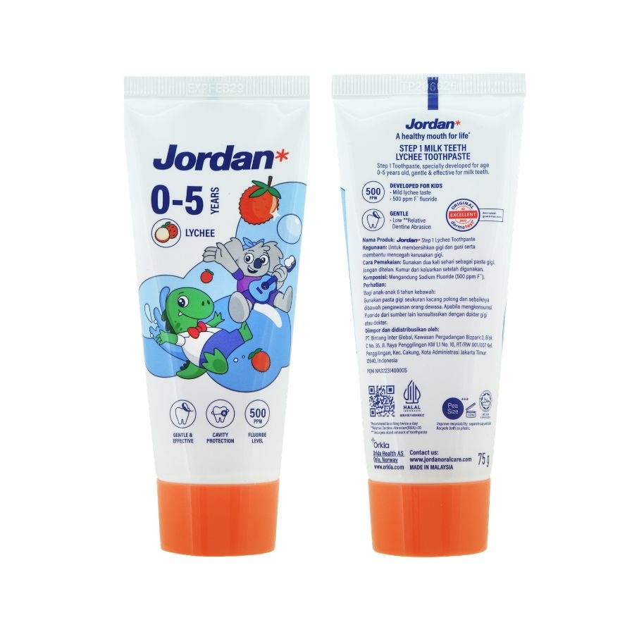 Kids Step 1 0 5 Years Toothpaste Lychee 75g image
