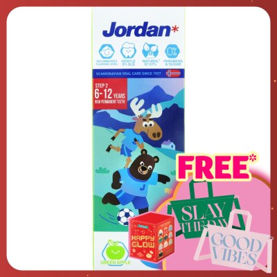 JORDAN Kids Step 2 6-12 Years Toothpaste Green Apple 75g