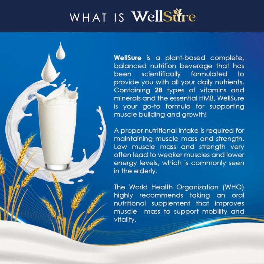 Wellsure Plant Proteins Complete Nutrition 850g X2 + GWP (On Pack)