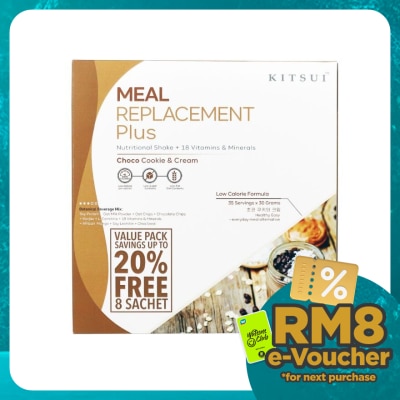 KITSUI Meal Replacement + Choco Cookie & Cream Valuepack 35sX30g