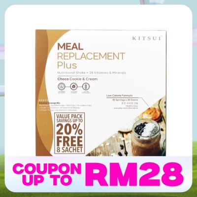 KITSUI Meal Replacement + Choco Cookie & Cream Valuepack 35sX30g