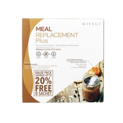 KITSUI Meal Replacement + Choco Cookie & Cream Valuepack 35sX30g