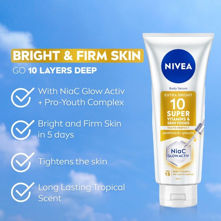 Extra Bright 10 Super Vitamins & Skin Foods 180ML