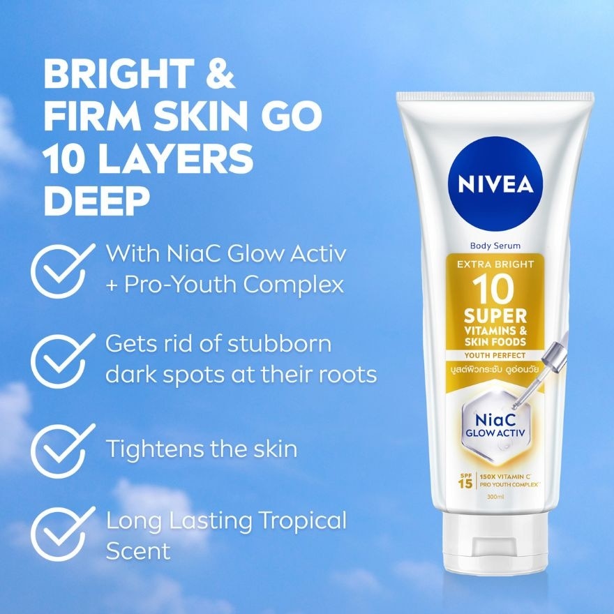 Extra Bright 10 Super Vitamins & Skin Foods 180ML