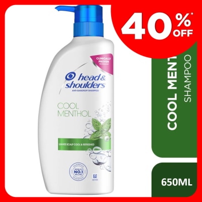 HEAD&SHOULDERS Cool Menthol Anti-Dandruff Shampoo 650ml