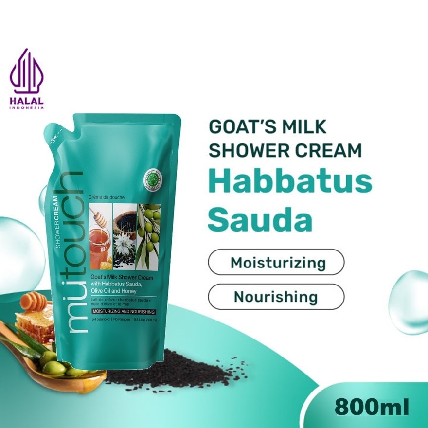 Goat's Milk Shower Cream with Habbatus Sauda 800ml