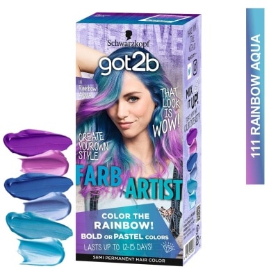 SCHWARZKOPF GOT2B FARB/ARTIST 111 Rainbow Aqua Color 1S