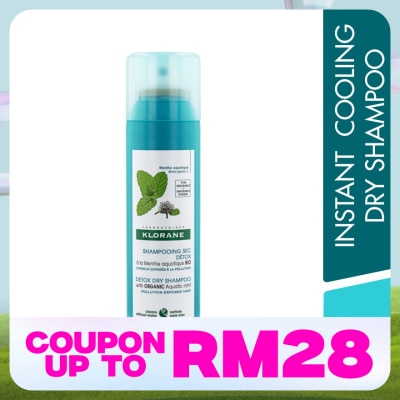 KLORANE Detox Dry Shampoo With Organic Aquatic Mint 150ml