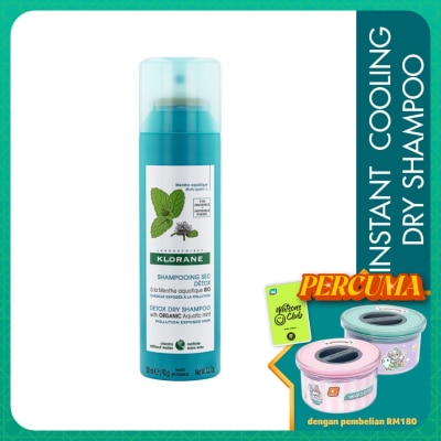 KLORANE Detox Dry Shampoo With Organic Aquatic Mint 150ml