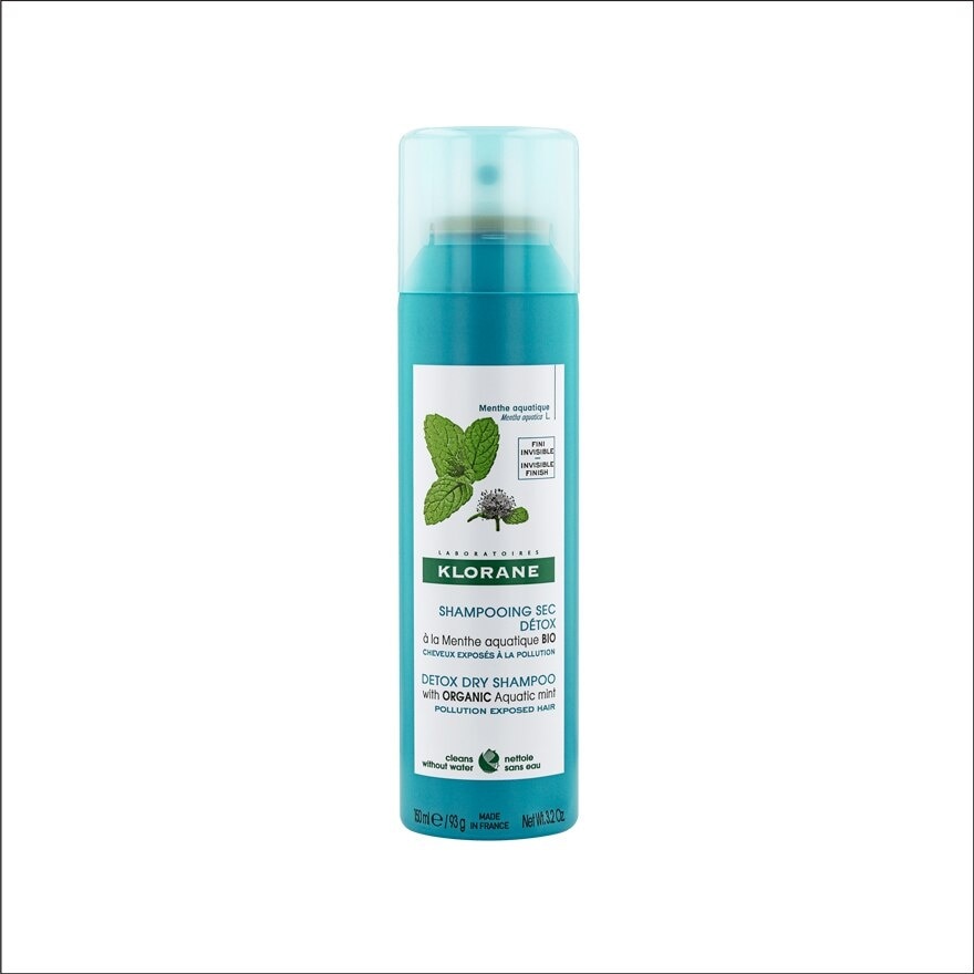 Detox Dry Shampoo With Organic Aquatic Mint 150ml